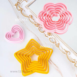 Ensemble d'Emporte-Pièces Indispensables en Forme d'Étoile de Différentes Tailles