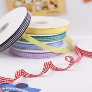 Ruban Vichy 15mm Couleurs aux Choix Longeur de 5 mètres