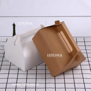 Boîte à Gâteau en Carton Kraft