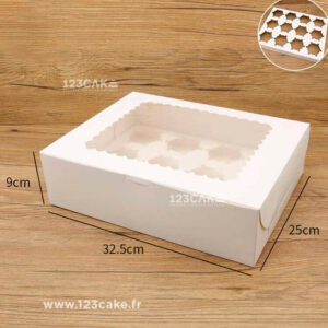 Boîte Avec Fenêtre Pour 12 Cupcakes