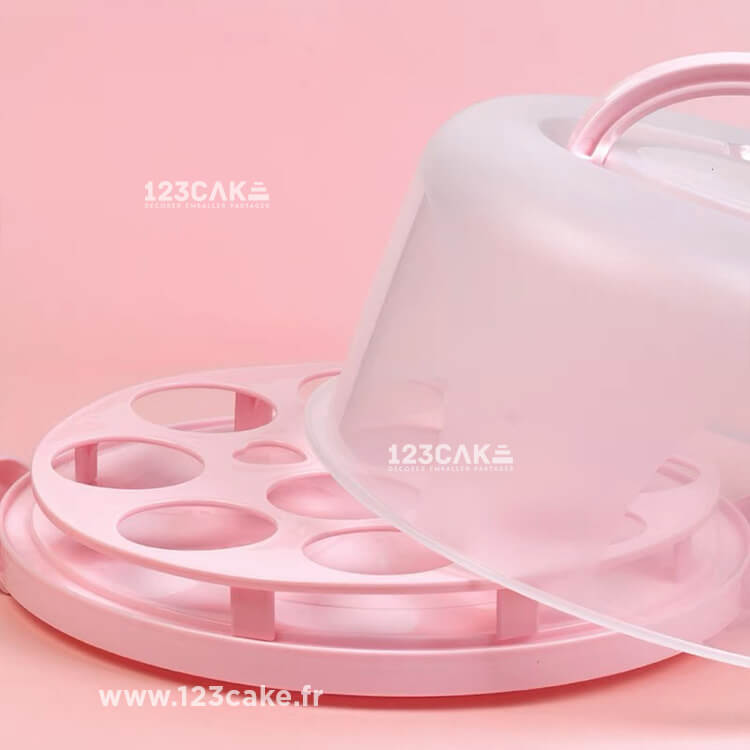 boite-transport-cupcake-plastique-reutilisable-rose-blanc