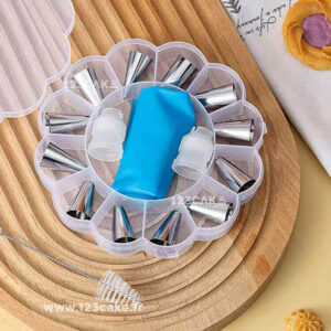 Ensemble Complet : 12 Douilles Décoratives Et Une Poche Lavable Pour Cake Design