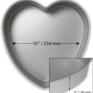 Grand Moule en Forme de Cœur 25,4 cm x 7,6 cm - Crée des Délices Romantique