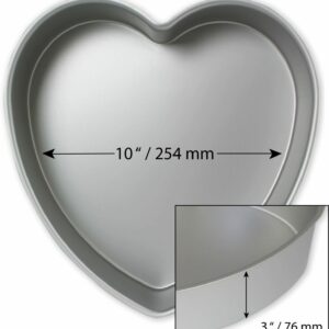 Grand Moule en Forme de Cœur 25,4 cm x 7,6 cm - Crée des Délices Romantique