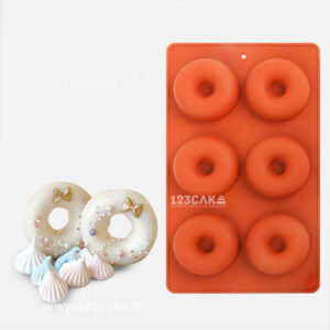Moule en Silicone pour Mini-Donuts Diametre 6,5 cm