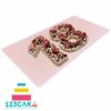 Semelle Number Cake - Cakeboard pour Number Cake - 50x25cm - Épaisseur 3mm - Couleur Rose