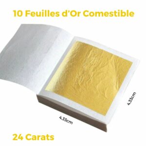 Éclat Doré: Feuilles d'Or Comestibles pour Sublimer vos Créations!