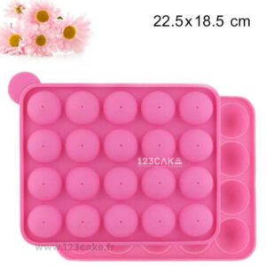 Moule à Pop Cakes en Silicone avec Plateau à Bâtonnets - La Solution Parfaite pour des Pop Cakes Festifs et Faciles à Cuisiner !