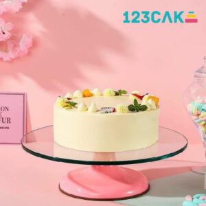Plateau Tournant en Verre pour Gâteau - 123CAKE
