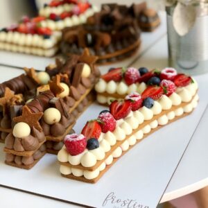 DASBI Semelle à Gâteau en Bois Rectangulaire 3mm 35x25 cm - Idéale pour les Number Cakes